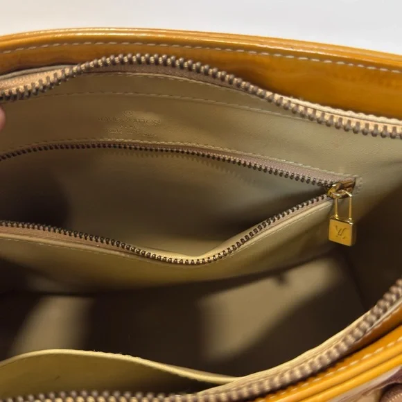 Vintage Louis Vuitton Cognac Monogram Vernis Tote - Picture 11 of 16